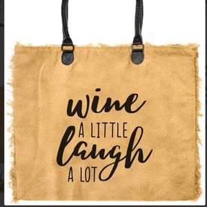 Vintage Addiction Oversized tote Wine a little...